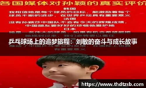 乒乓球场上的追梦旅程：刘敏的奋斗与成长故事